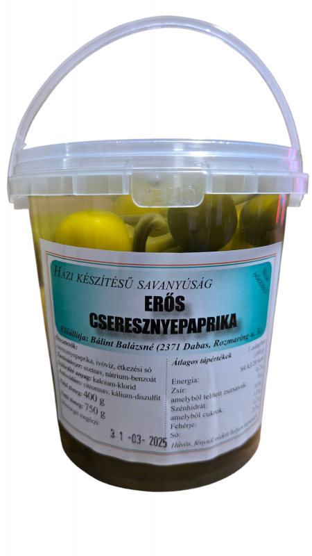 Erős cseresznyepaprika (400/750g)