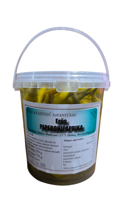Erős peperonipaprika (250/770g)