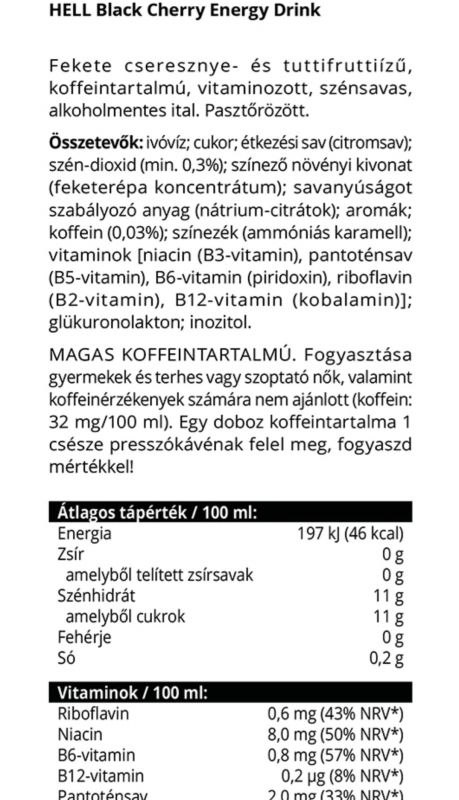 HELL Black Cherry (250ml)