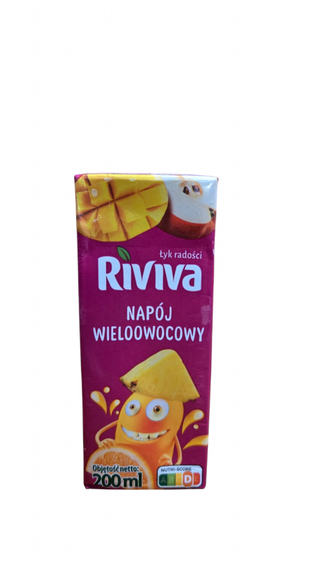 Multivitamin ízű szívószálas ital- 200ml