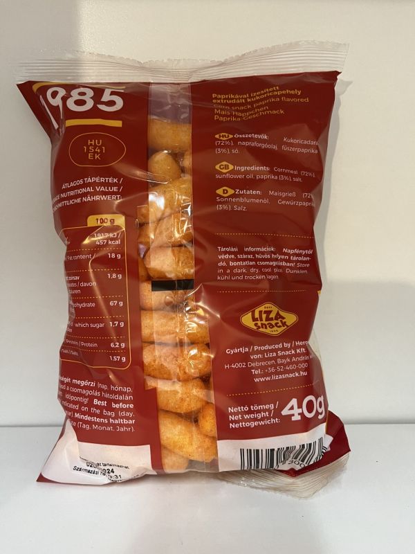 Paprikás ízesítésű kuki (40g)